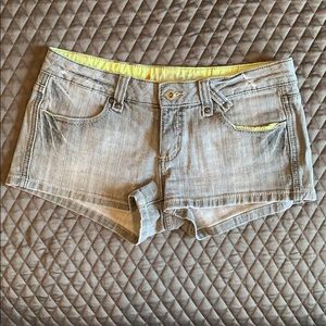 Nollie grey denim shorts size 5